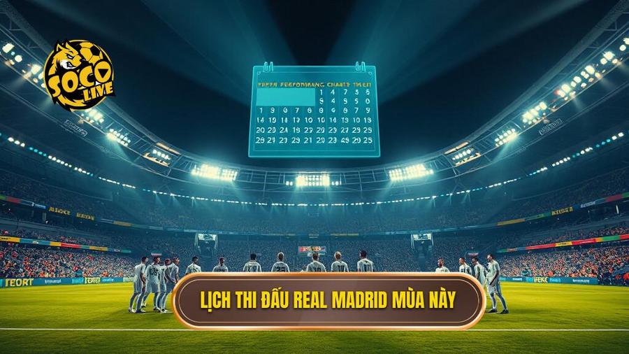  Lịch thi đấu Real Madrid mùa này
