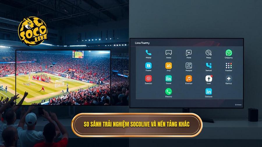 So sánh trải nghiệm Socolive và nền tảng khác