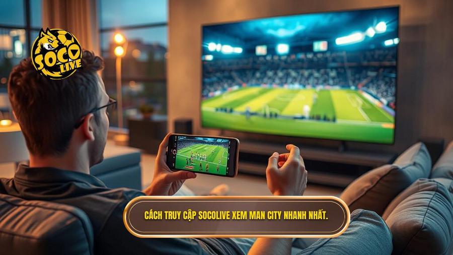 Cách truy cập Socolive xem Man City nhanh nhất.
