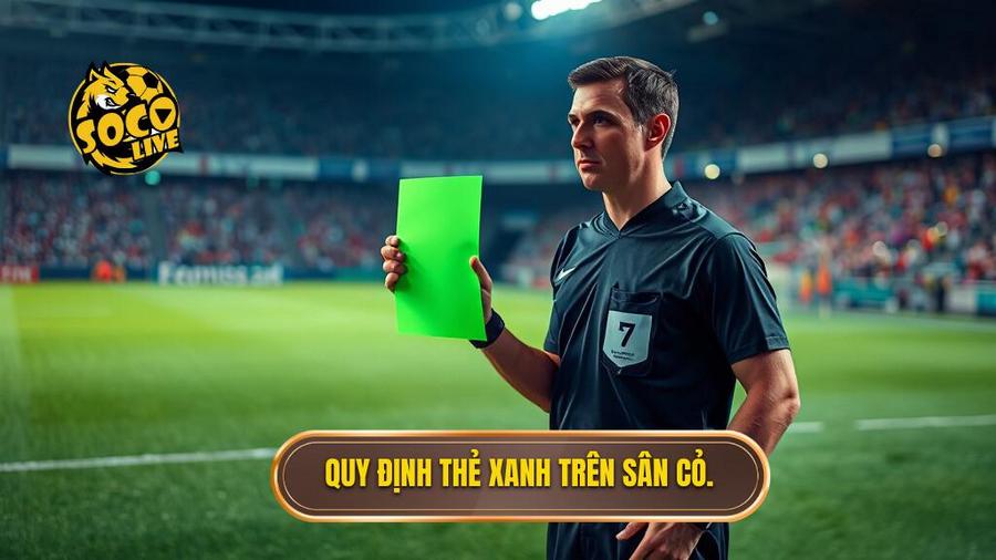 2. Quy định thẻ xanh trên sân cỏ.