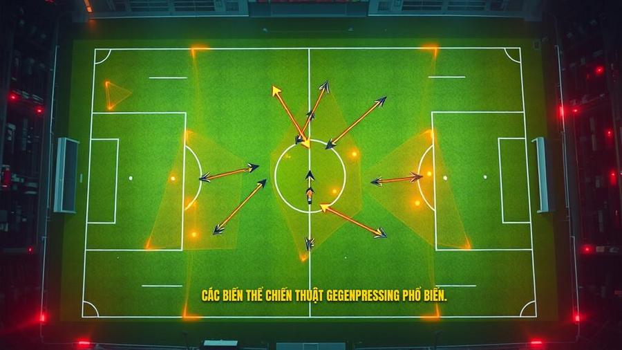 3. Các biến thể chiến thuật Gegenpressing phổ biến.